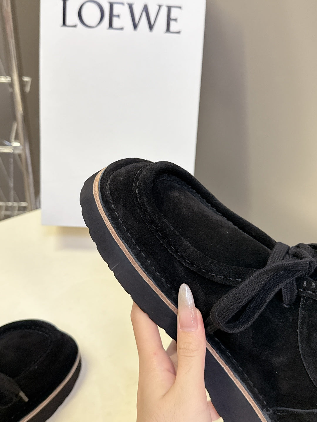 Loewe Suede Two-Way Loafers – 2025FW