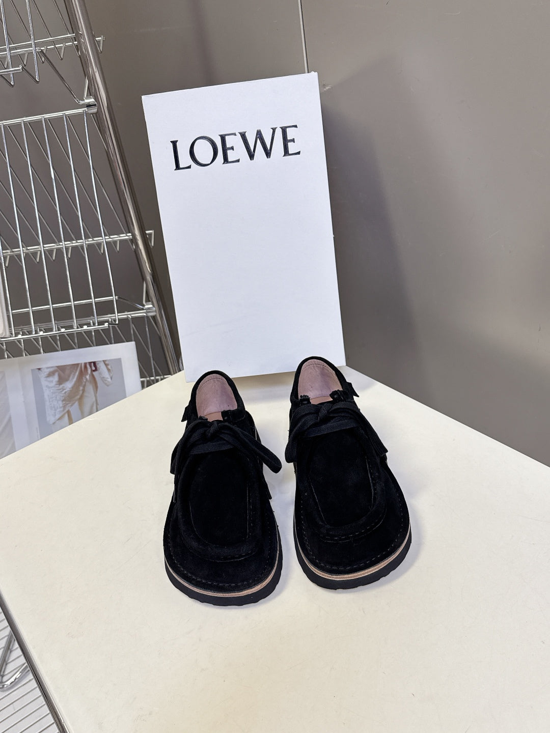 Loewe Suede Two-Way Loafers – 2025FW