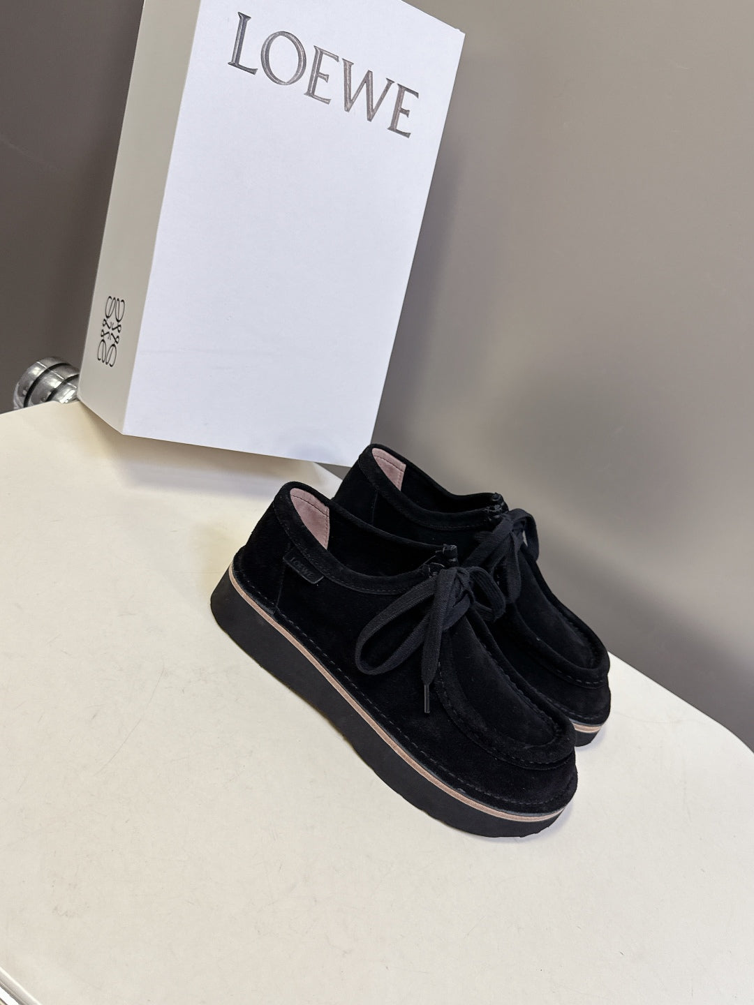 Loewe Suede Two-Way Loafers – 2025FW