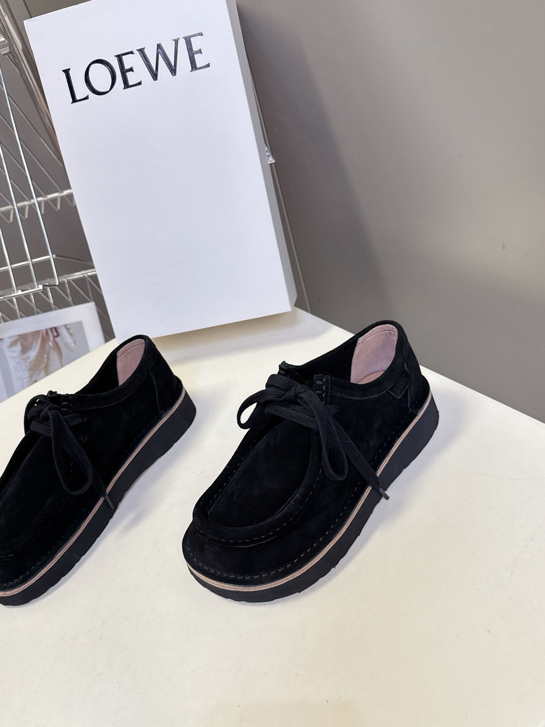 Loewe Suede Two-Way Loafers – 2025FW