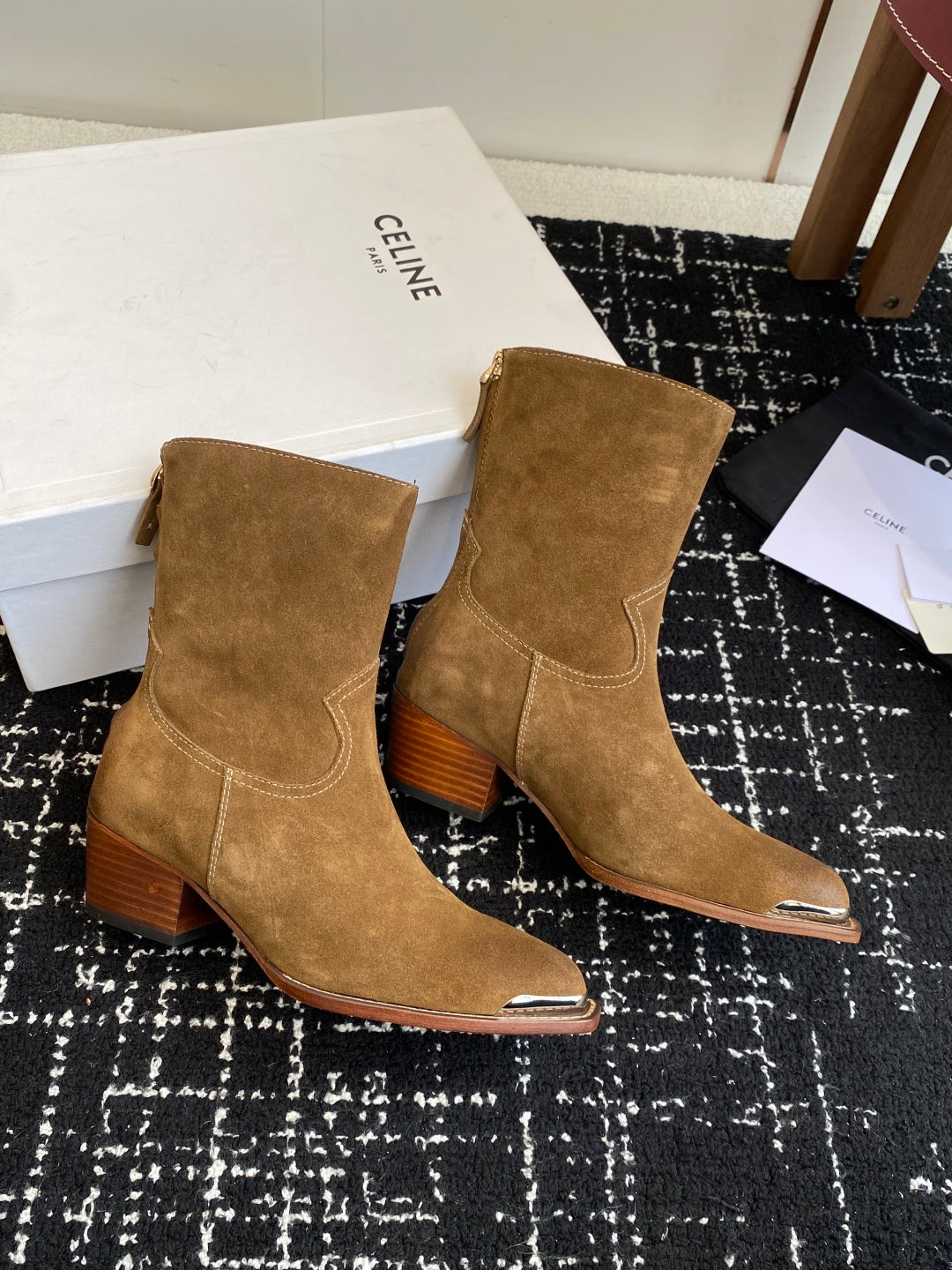 Celine Retro Chunky Chelsea Ankle Boots – 25SS