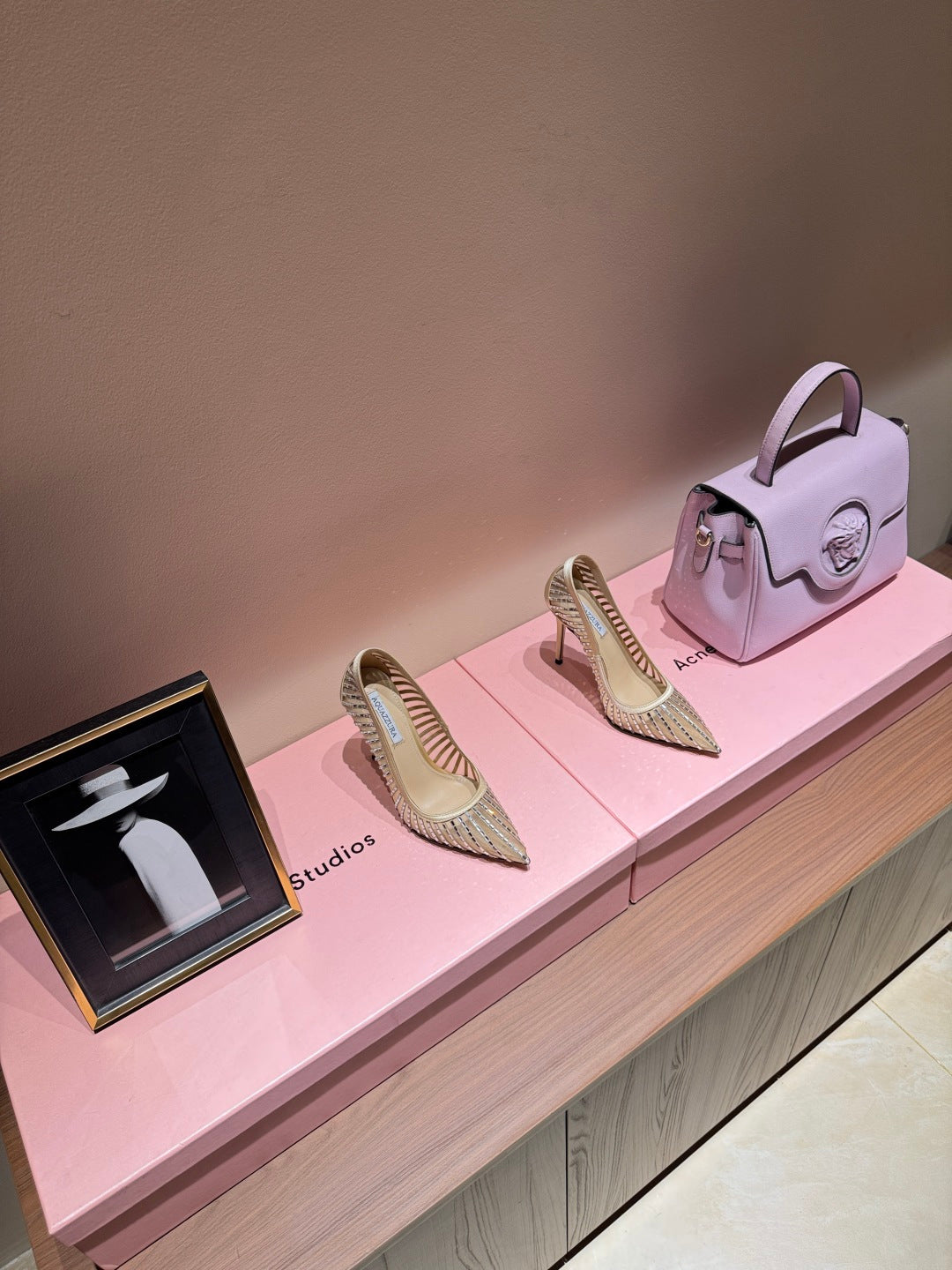 Aquazzura Sequin Butterfly Block Heel Sandals – Spring/Summer 2025 Collection