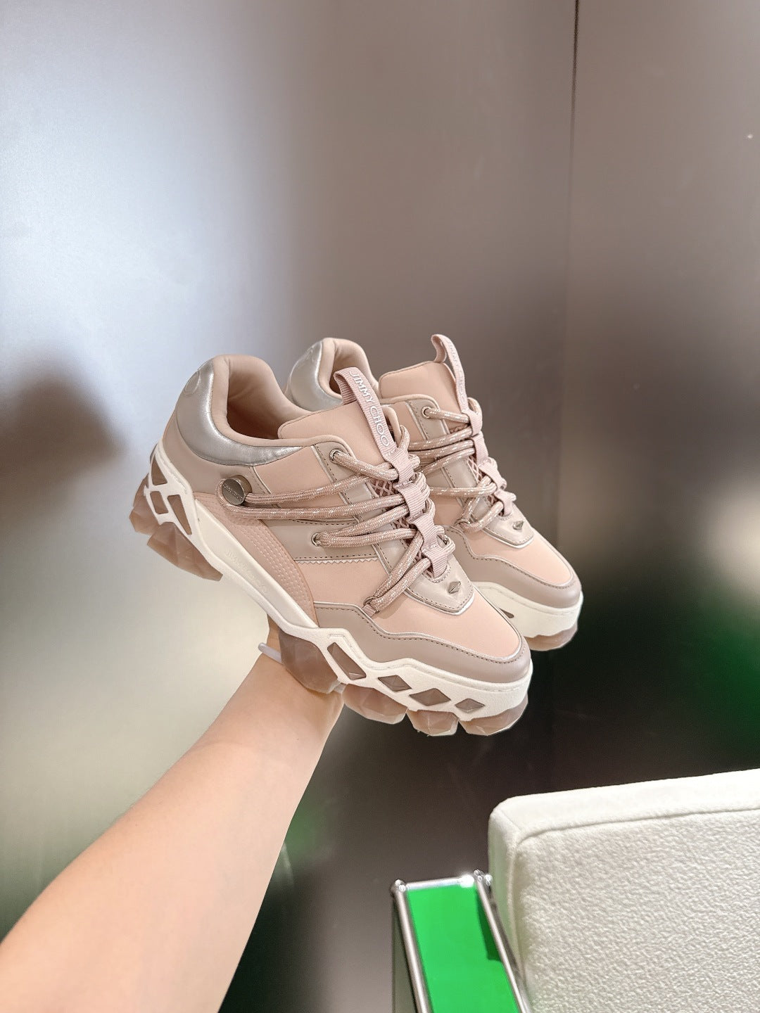 Jimmy Choo Diamond X II /M Series Dad Sneakers – 2025 Spring/Summer Collection