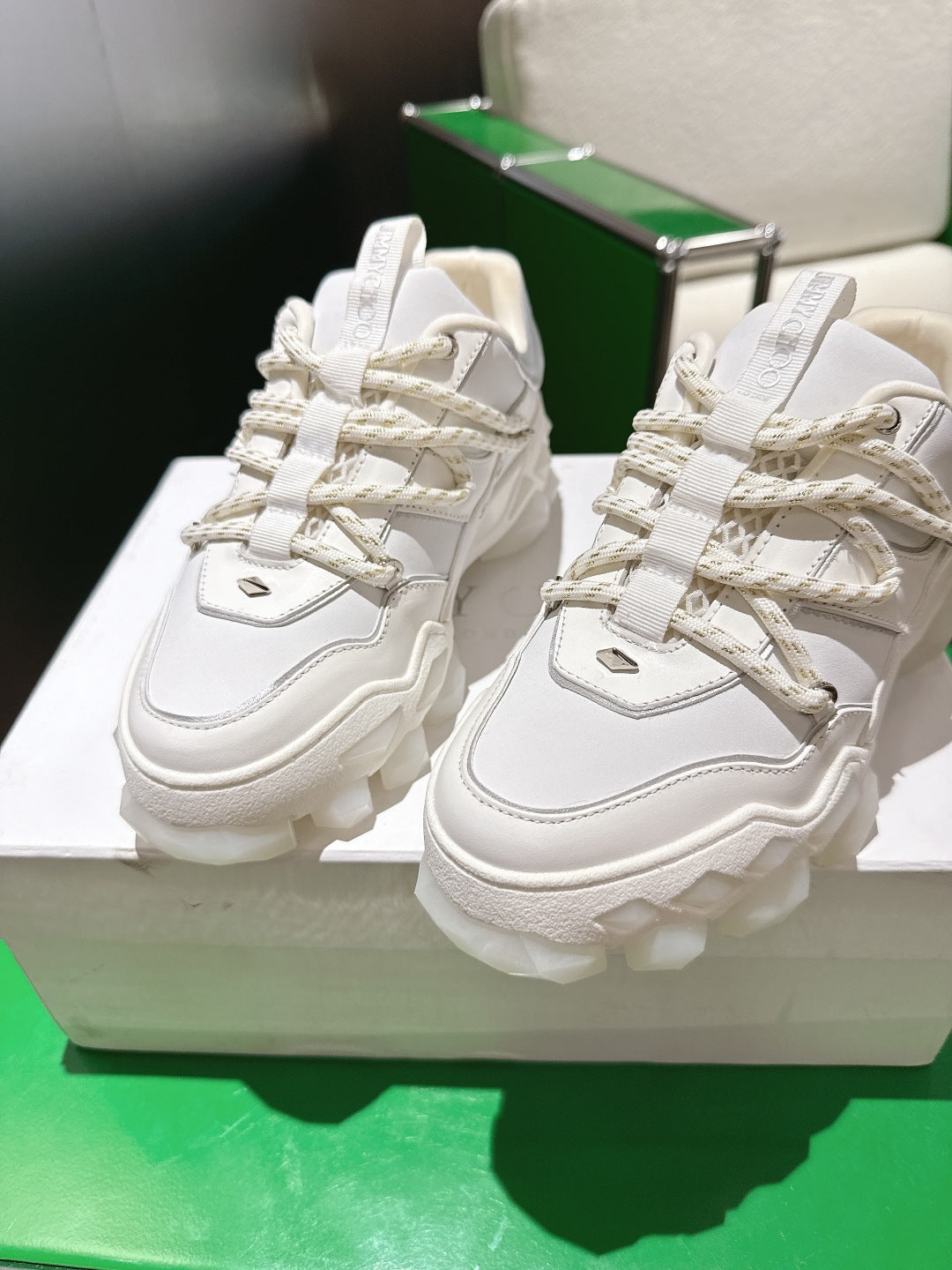 Jimmy Choo Diamond X II /M Series Dad Sneakers – 2025 Spring/Summer Collection