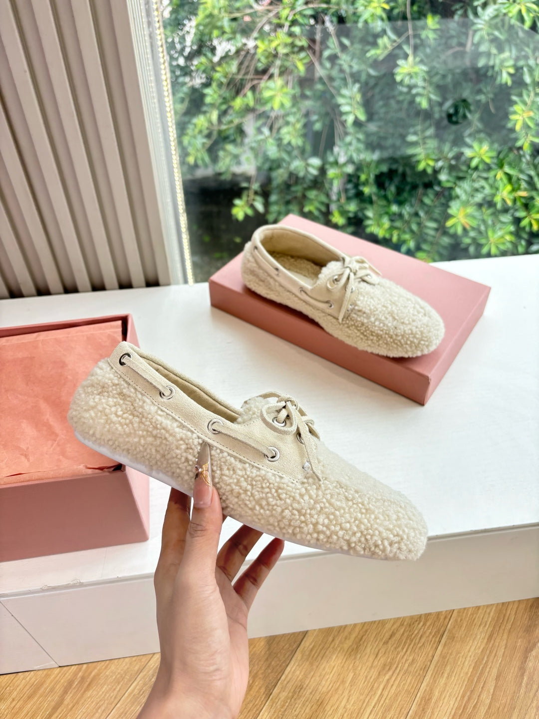 Miu Miu Horsehair Fluffy Mules – 2025SS