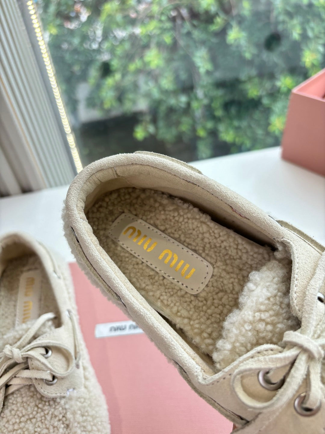 Miu Miu Horsehair Fluffy Mules – 2025SS