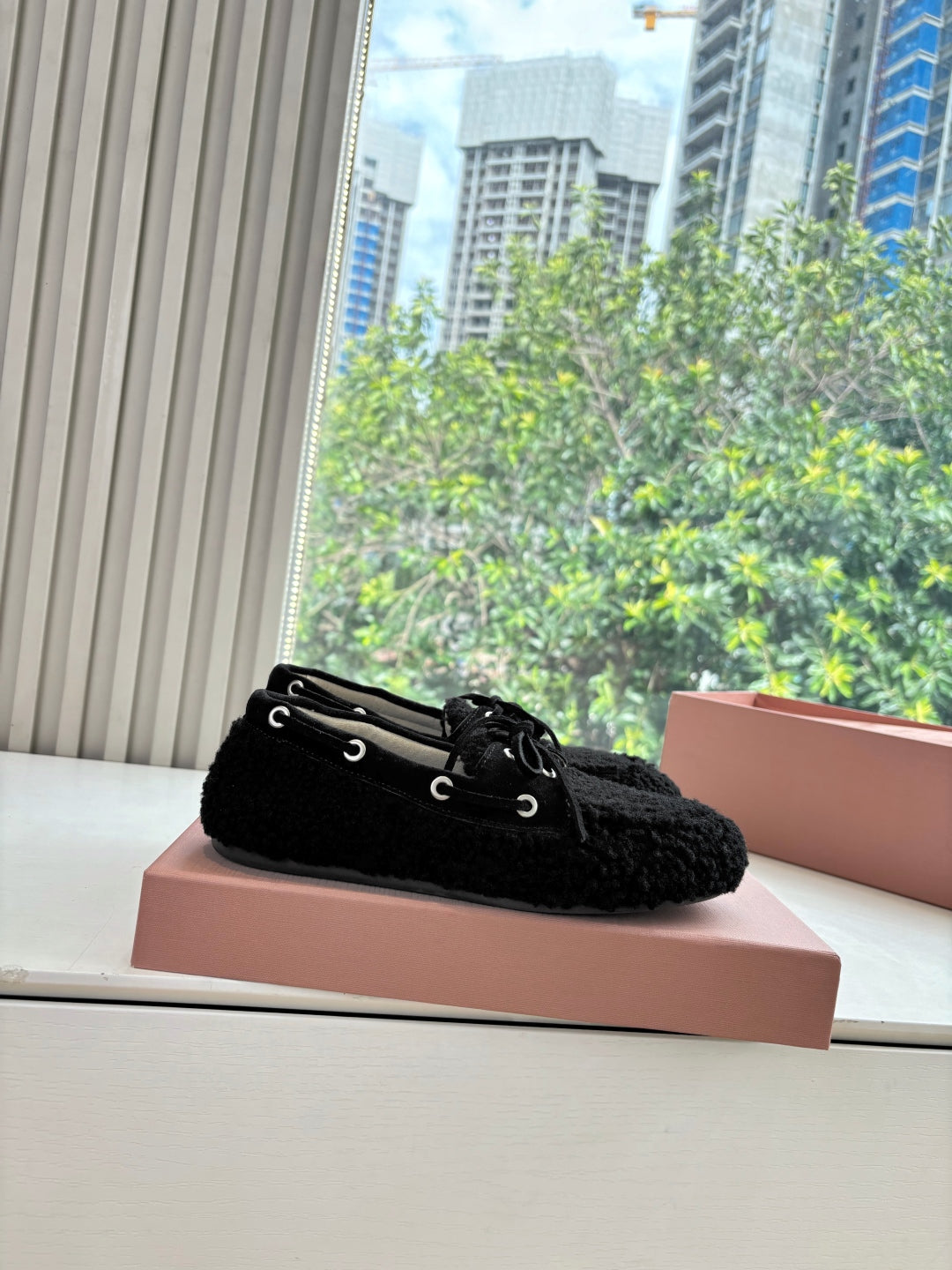 Miu Miu Horsehair Fluffy Mules – 2025SS