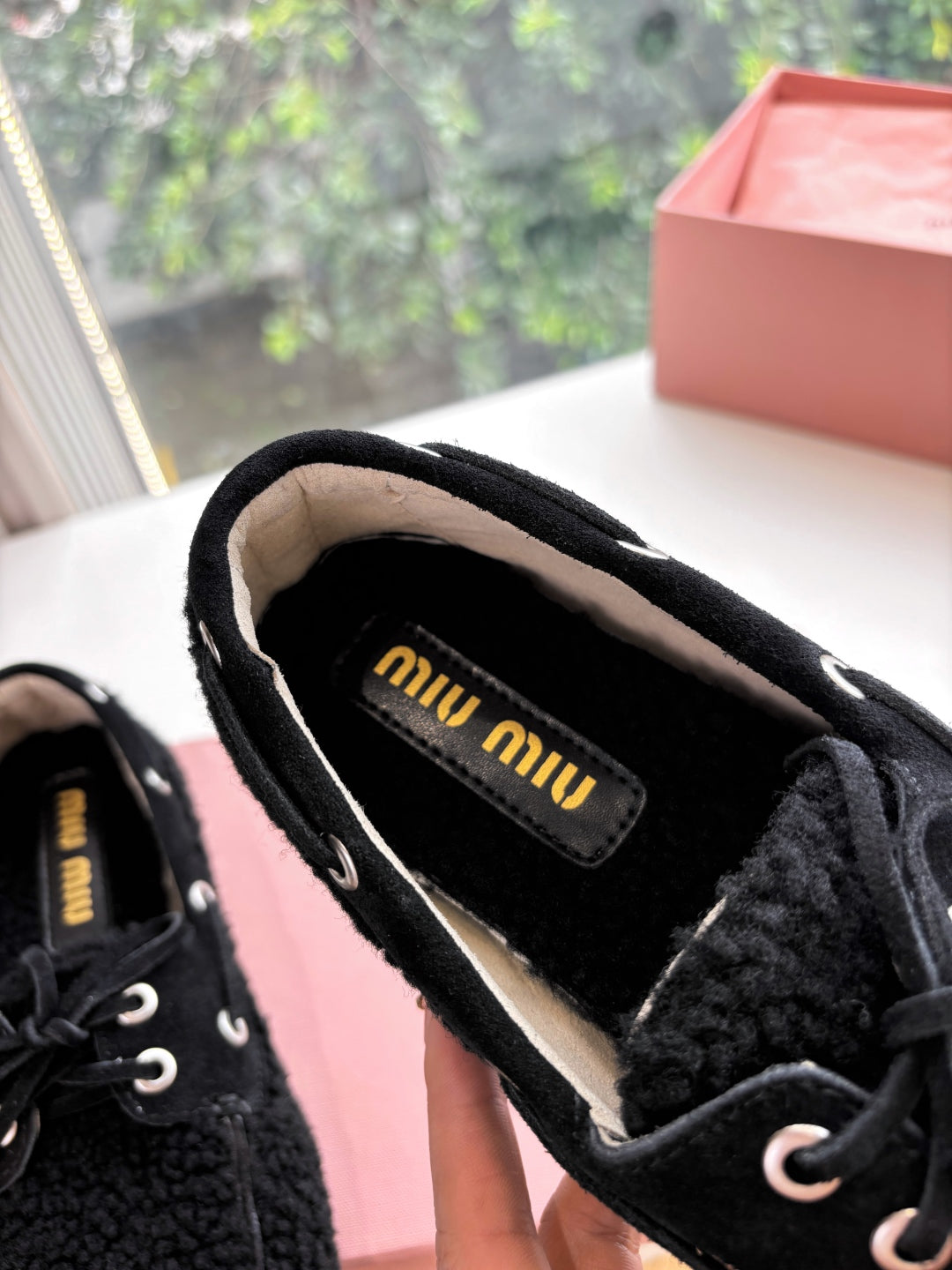 Miu Miu Horsehair Fluffy Mules – 2025SS