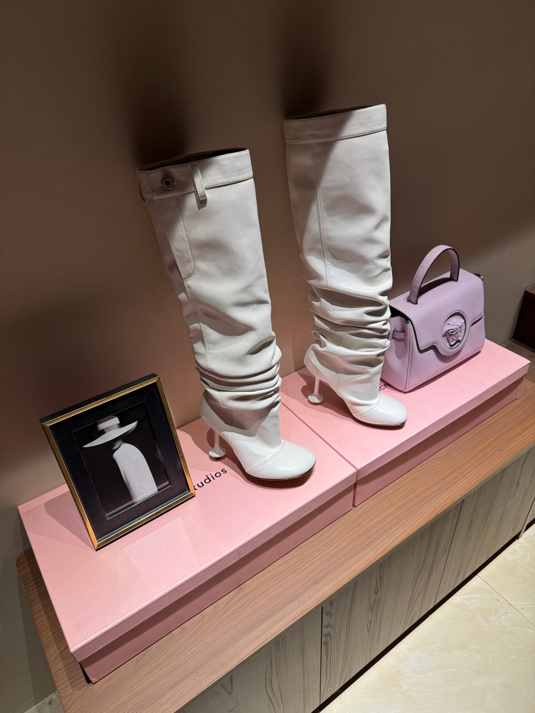 Loewe Classic Pleated Trouser Knee-High Boots