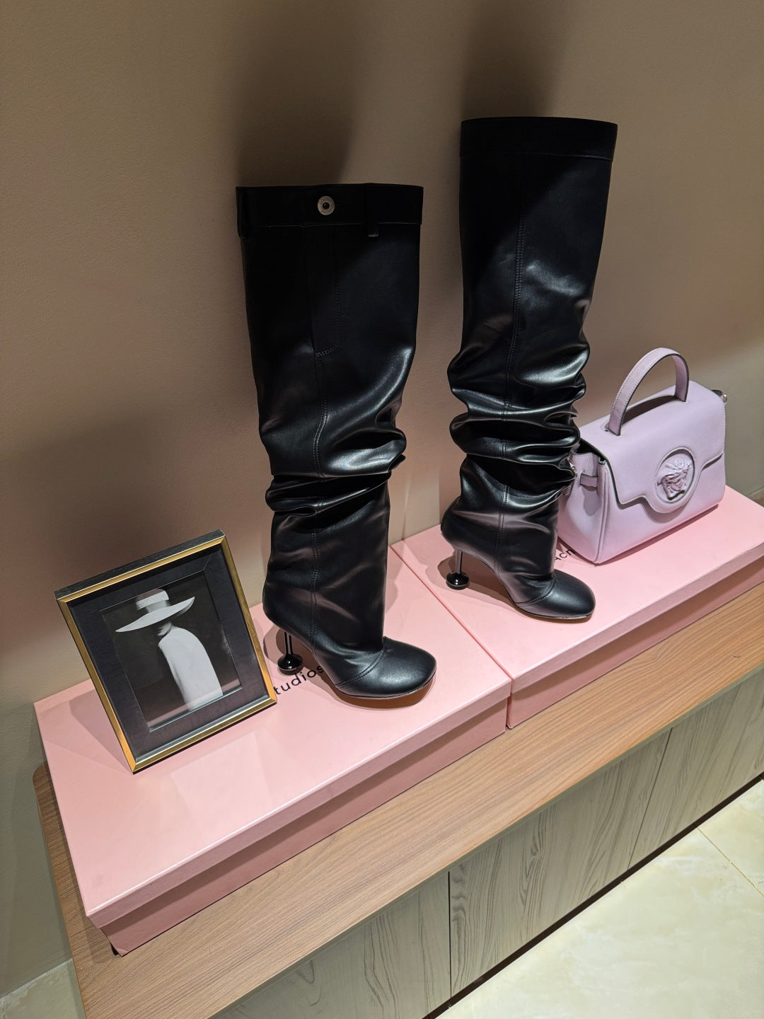 Loewe Classic Pleated Trouser Knee-High Boots