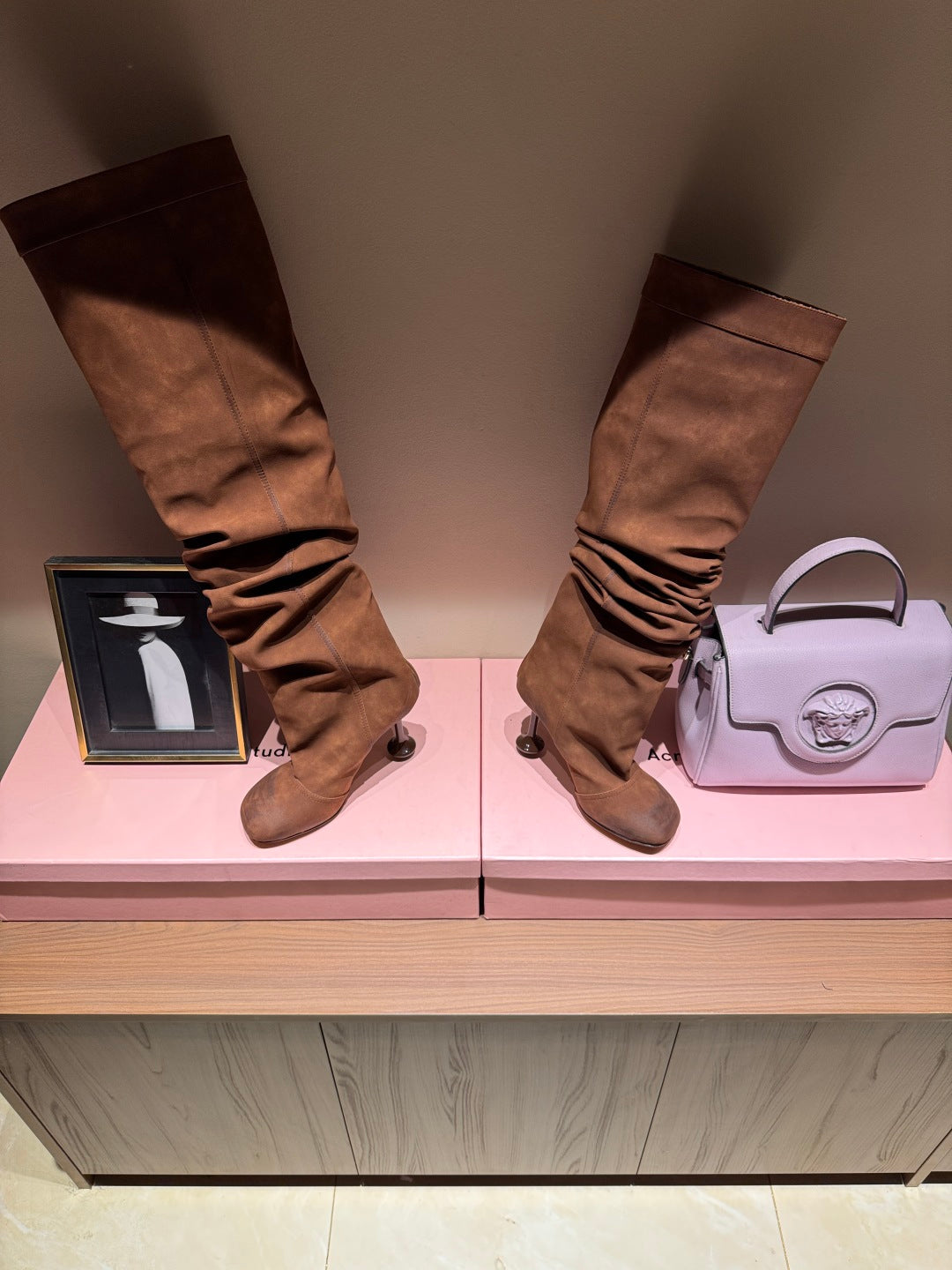 Loewe Classic Pleated Trouser Knee-High Boots