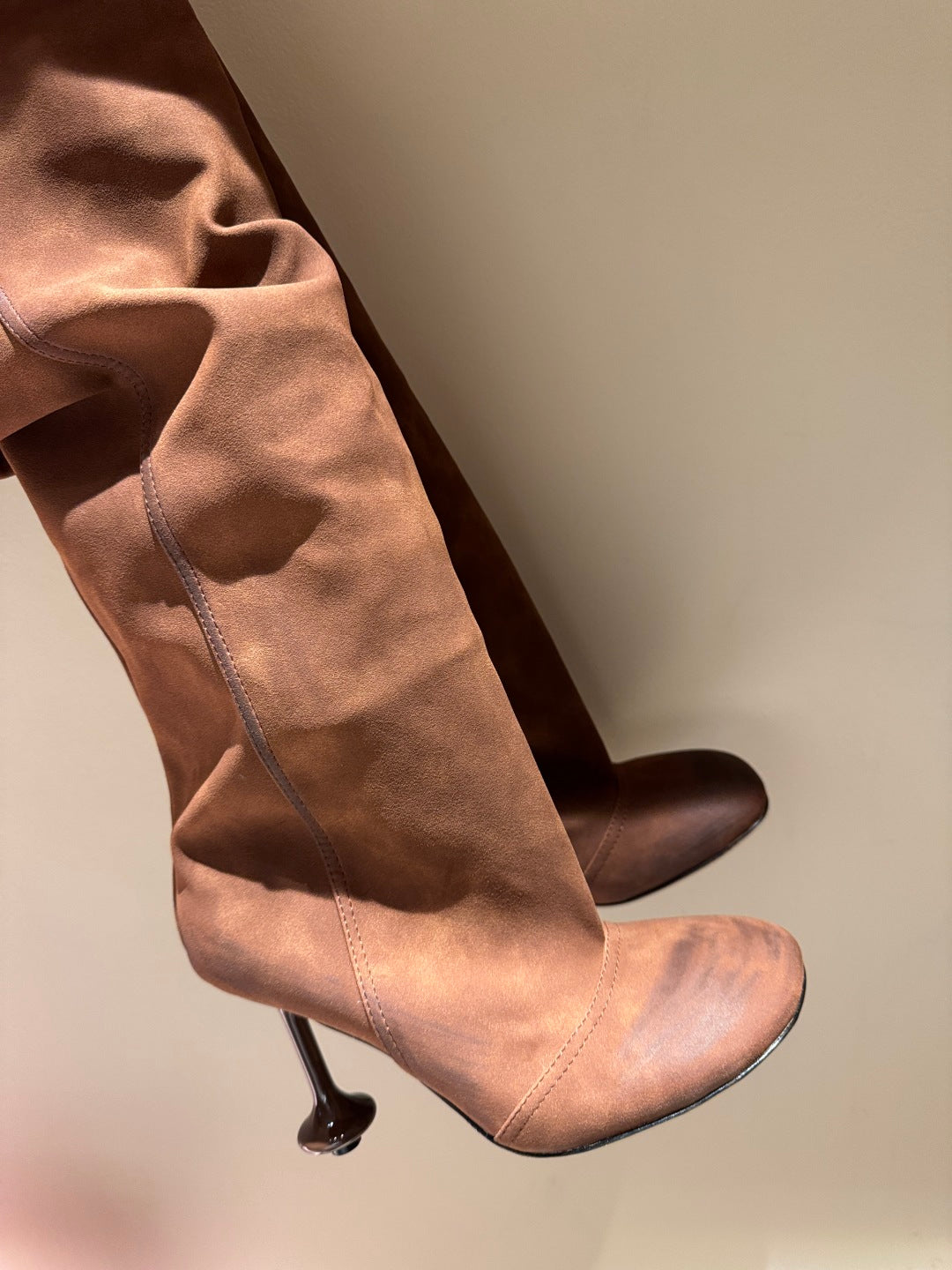Loewe Classic Pleated Trouser Knee-High Boots