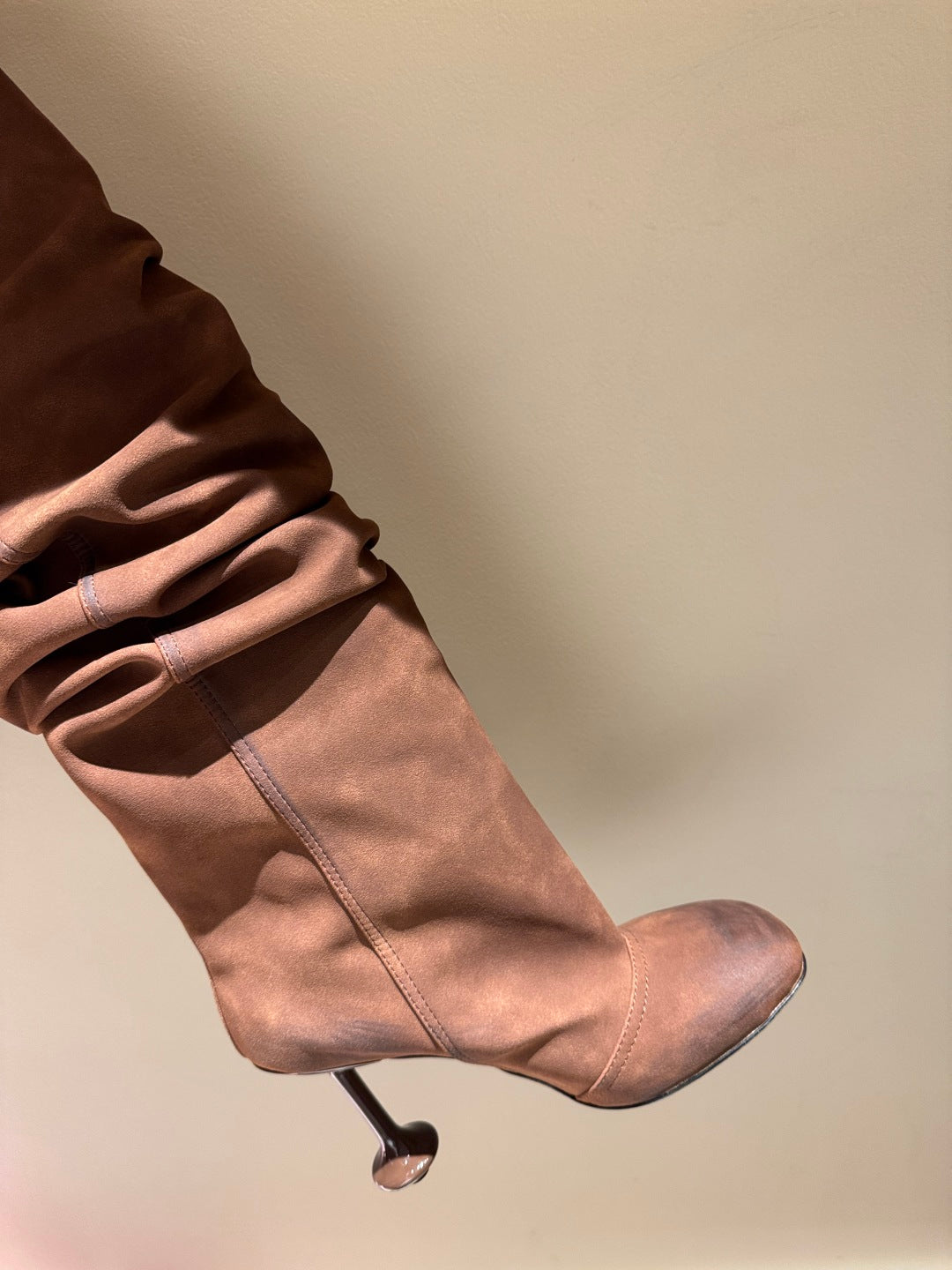 Loewe Classic Pleated Trouser Knee-High Boots