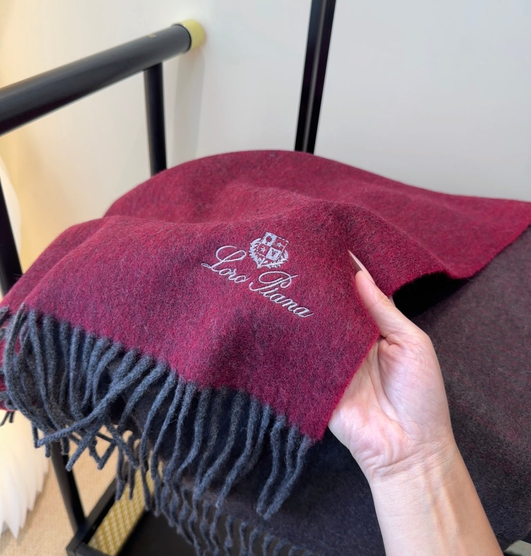Loro Piana Plaid Wool Scarf