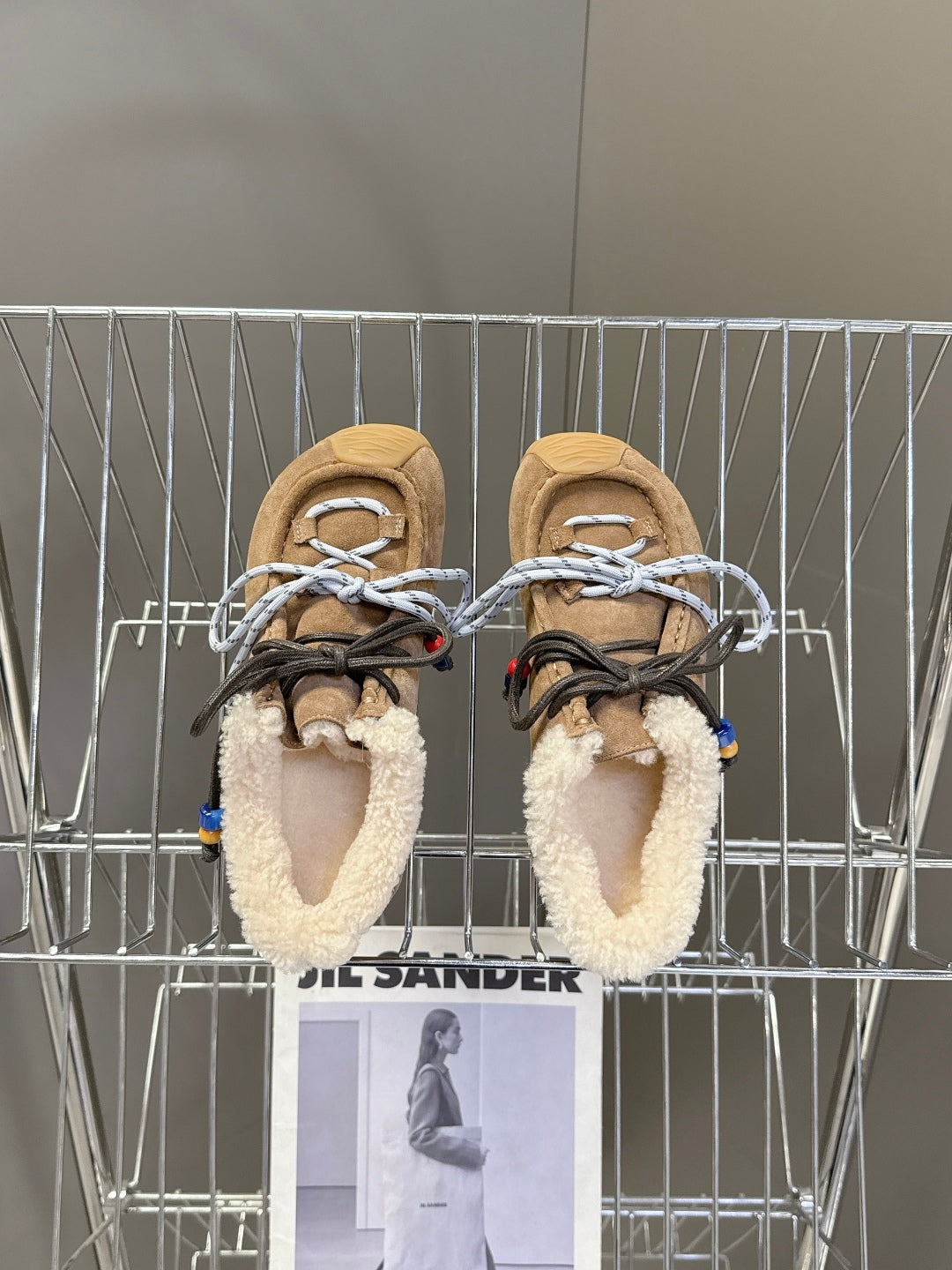 Loewe Autumn/Winter Fur-Lined German Training Sneakers