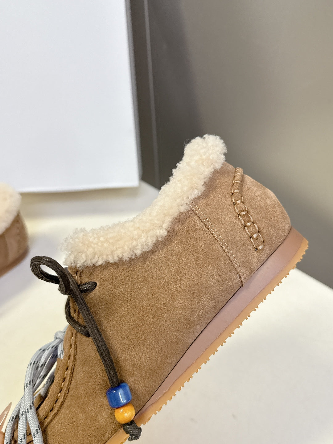 Loewe Autumn/Winter Fur-Lined German Training Sneakers