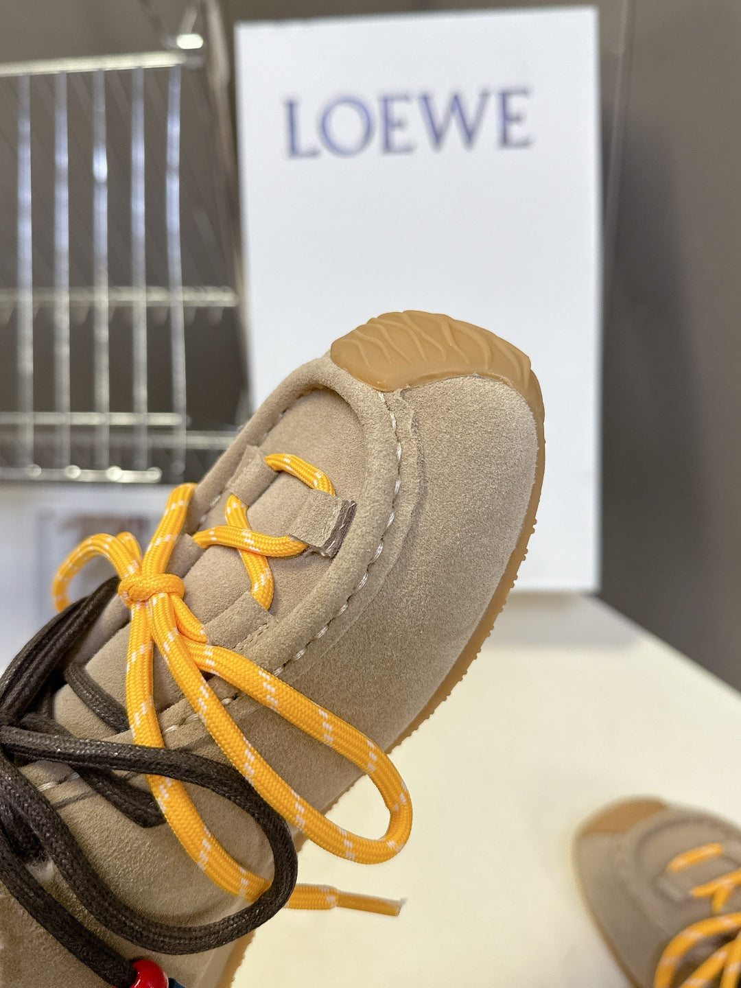 Loewe Autumn/Winter Fur-Lined German Training Sneakers