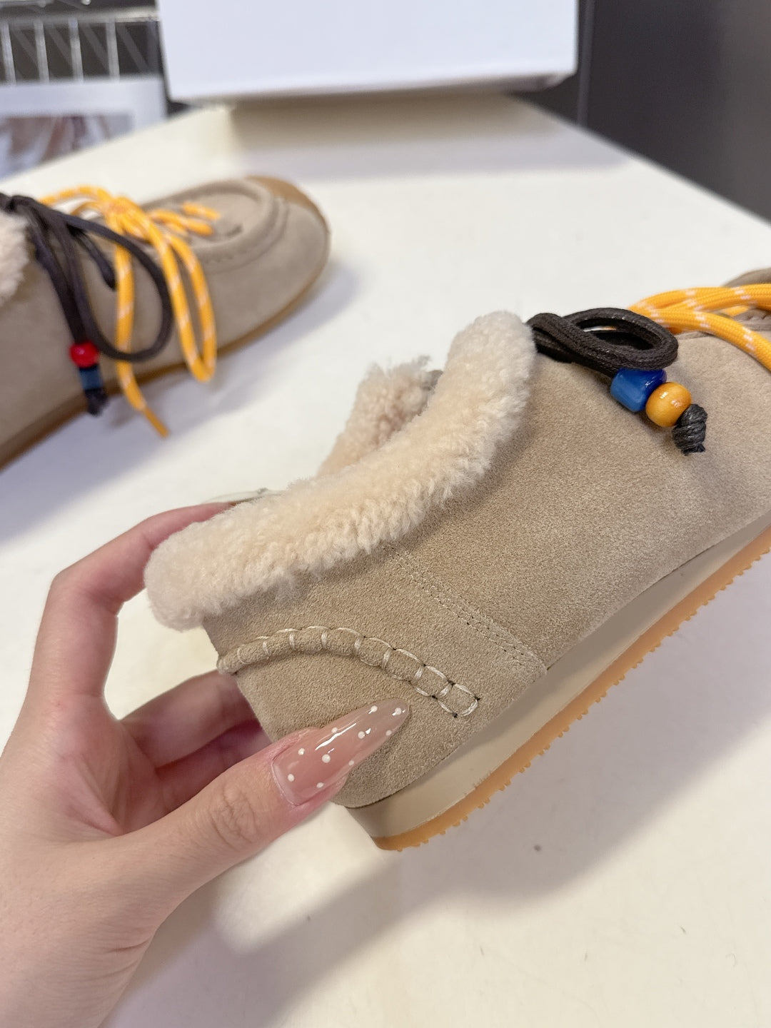 Loewe Autumn/Winter Fur-Lined German Training Sneakers