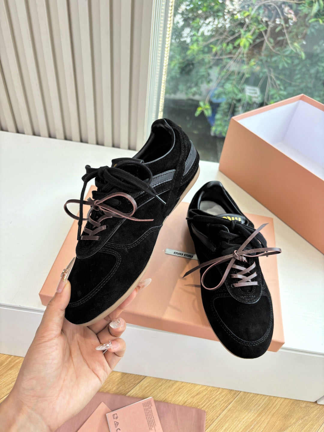 Miu Miu x New Balance 530 Suede Sneakers