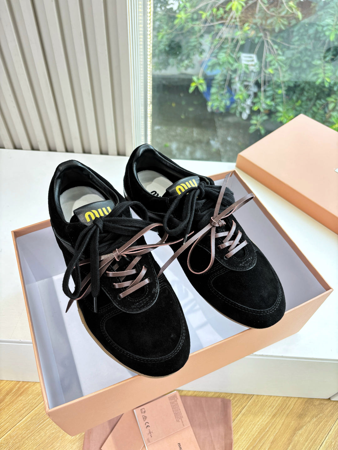 Miu Miu x New Balance 530 Suede Sneakers