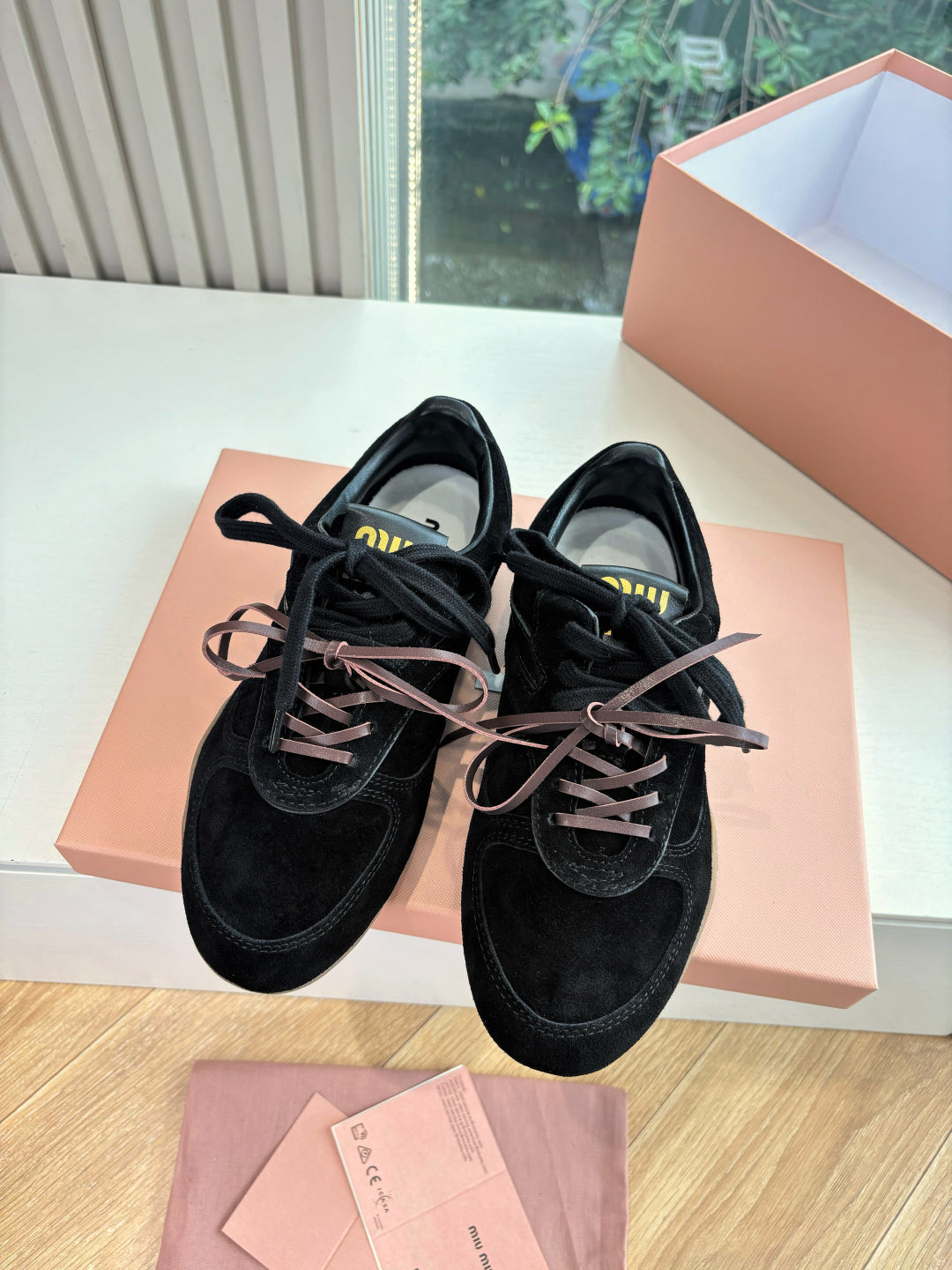 Miu Miu x New Balance 530 Suede Sneakers