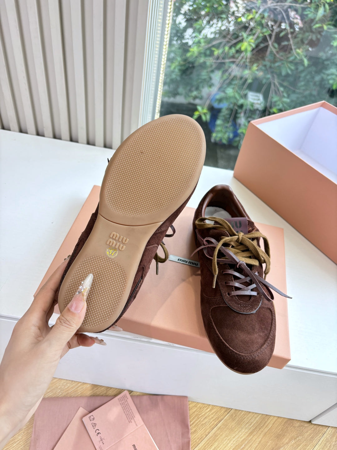 Miu Miu x New Balance 530 Suede Sneakers