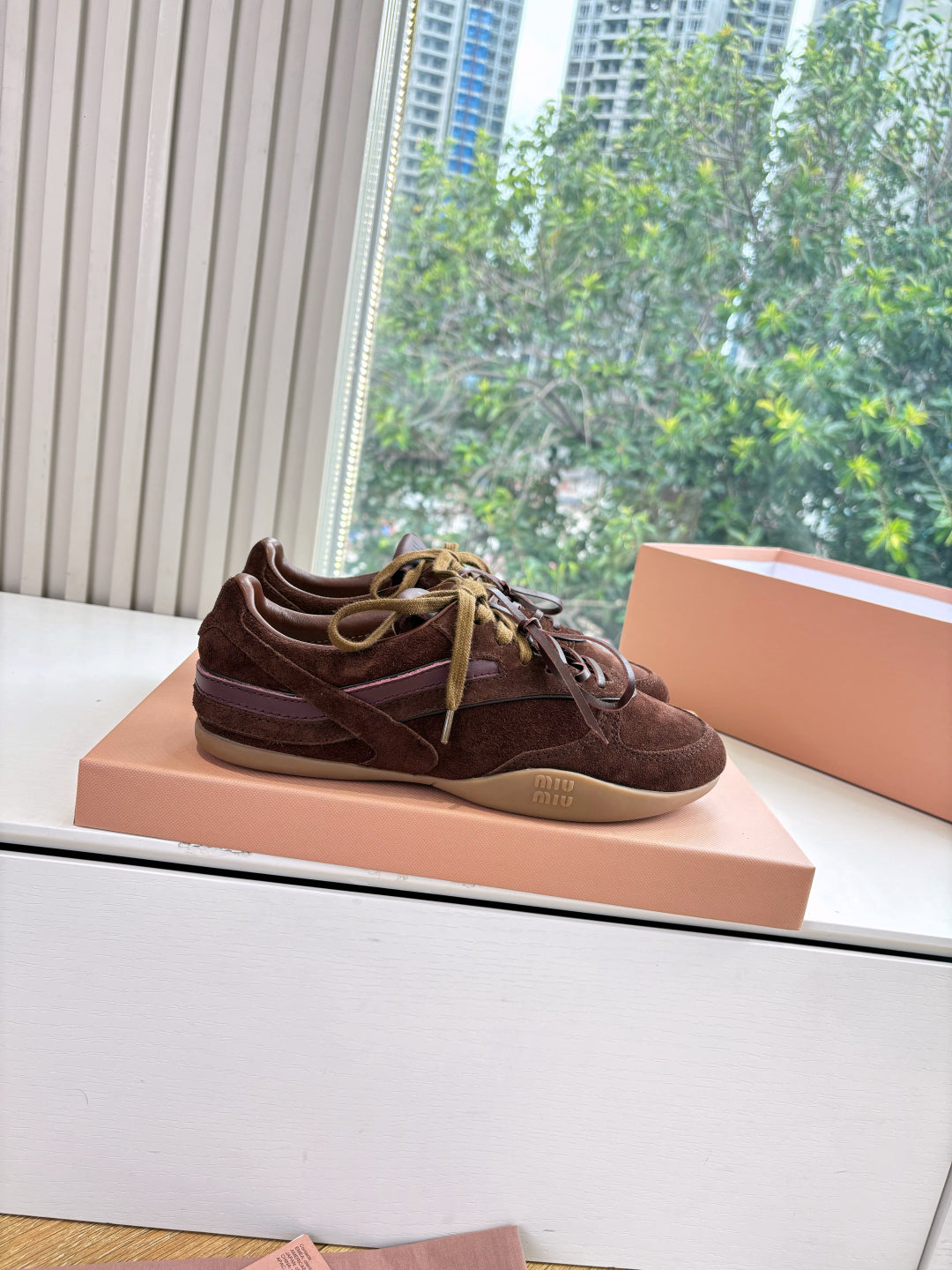 Miu Miu x New Balance 530 Suede Sneakers