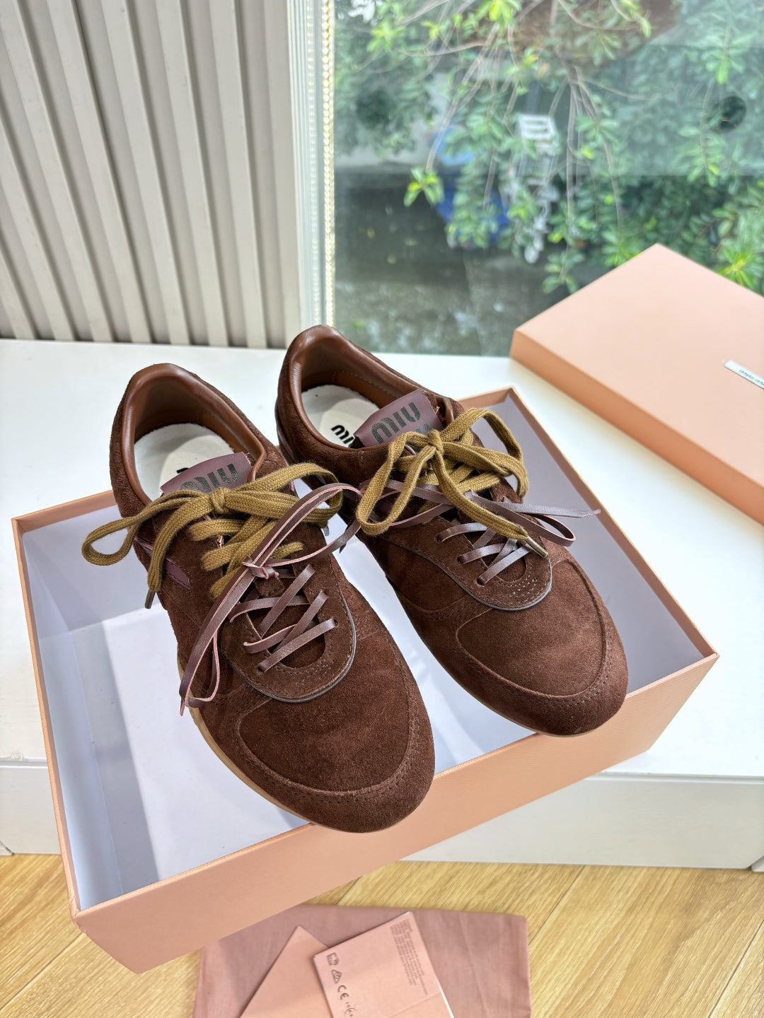 Miu Miu x New Balance 530 Suede Sneakers