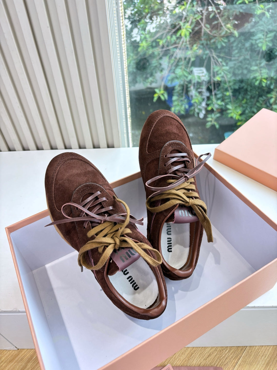 Miu Miu x New Balance 530 Suede Sneakers