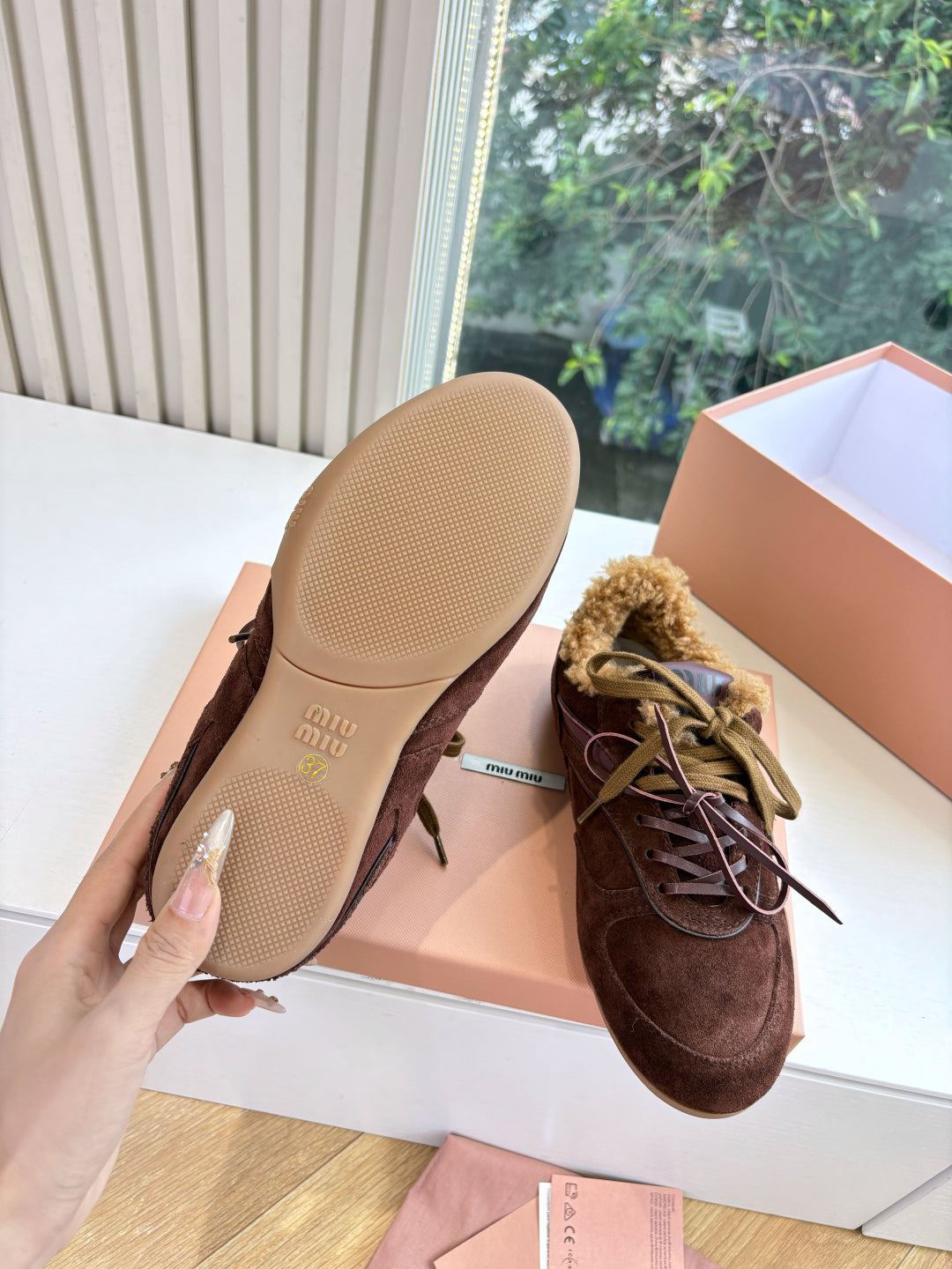 Miu Miu x New Balance 530 Collaboration Sneakers