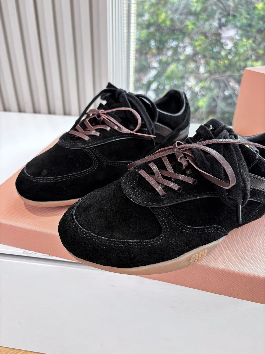 Miu Miu x New Balance 530 Suede Sneakers