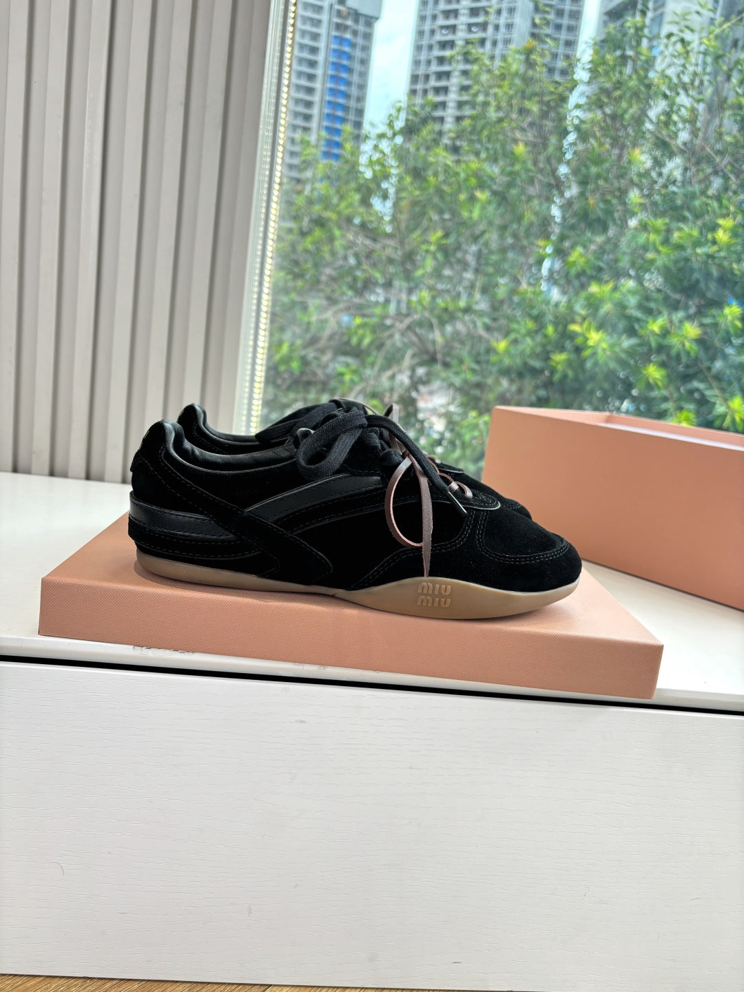Miu Miu x New Balance 530 Suede Sneakers
