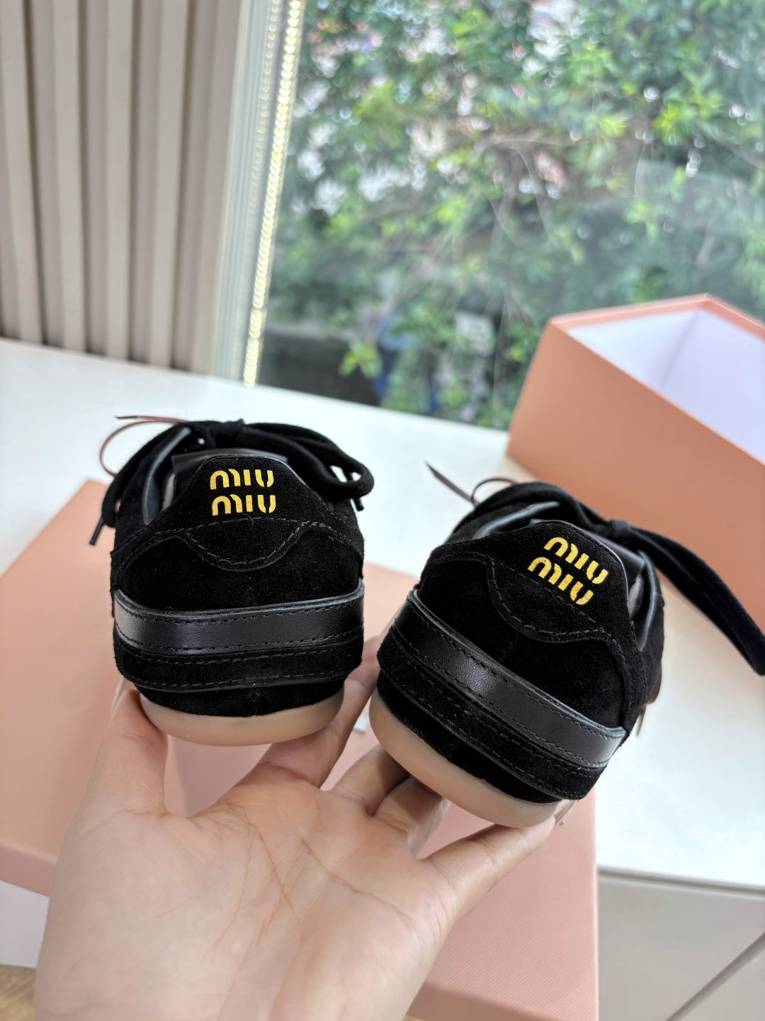Miu Miu x New Balance 530 Suede Sneakers