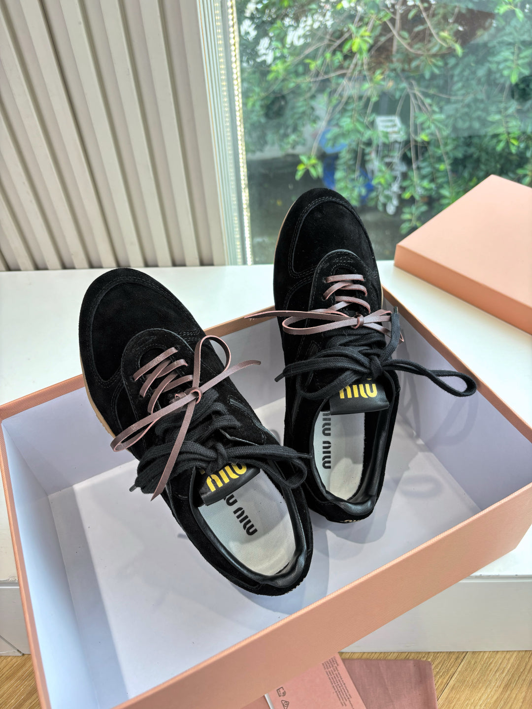 Miu Miu x New Balance 530 Suede Sneakers