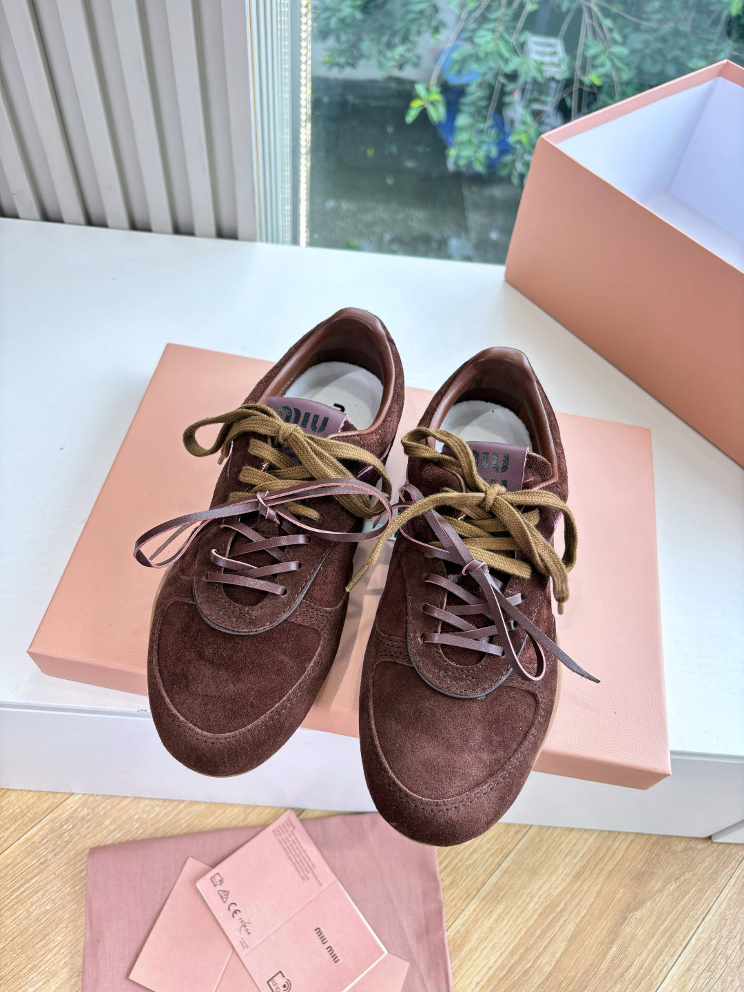 Miu Miu x New Balance 530 Suede Sneakers