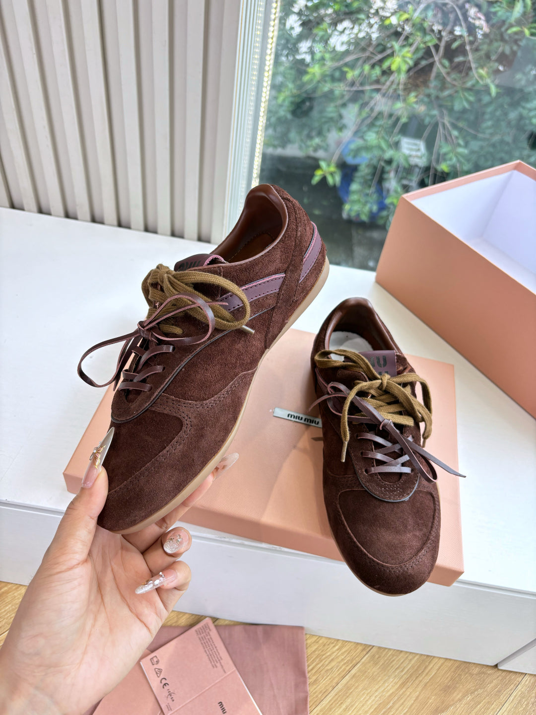 Miu Miu x New Balance 530 Suede Sneakers