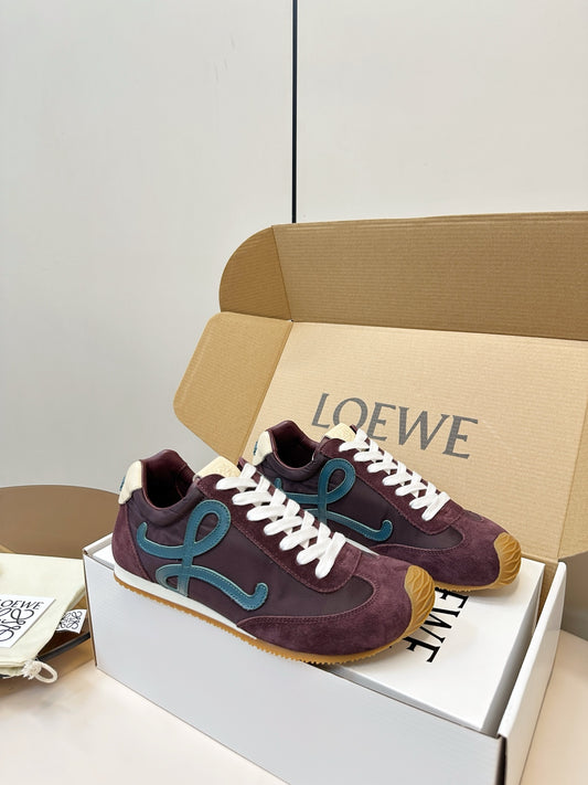 Loewe Ballet Runner 2.0 Burgundy Sneakers