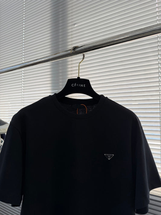 Prada Triangle Logo Short-Sleeve T-Shirt