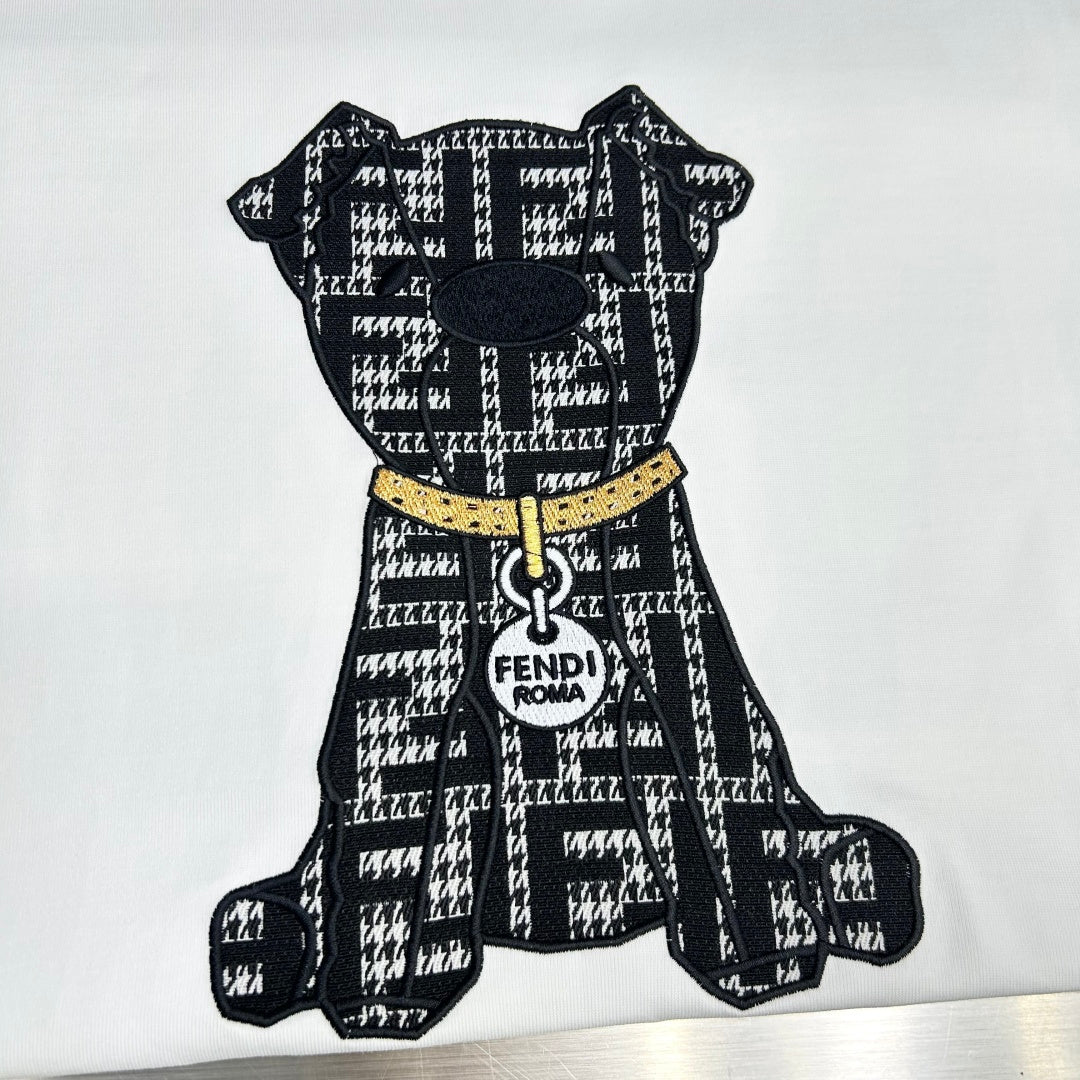 Fendi Logo and Graphic Cotton T-Shirt – 2026SS