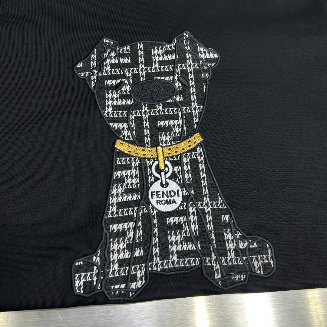 Fendi Logo and Graphic Cotton T-Shirt – 2026SS