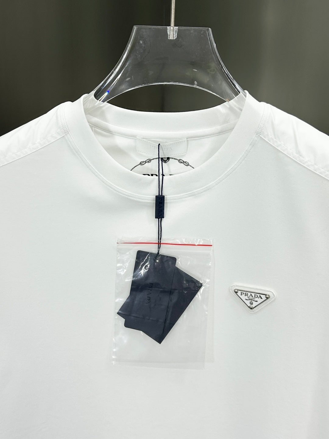 Prada 3D Logo High-Count Cotton T-Shirt – 2026SS
