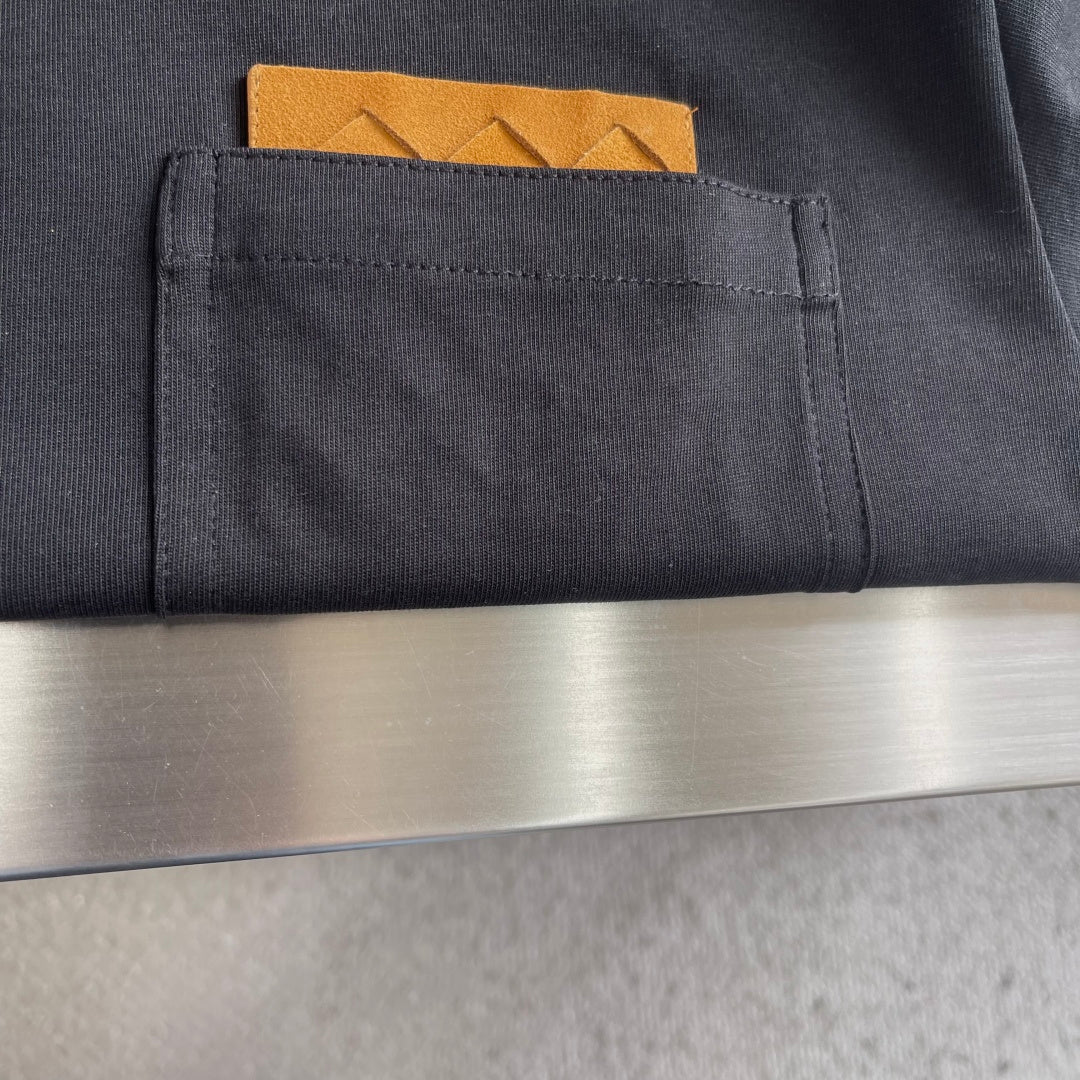 Bottega Veneta Woven Leather Pocket T-Shirt