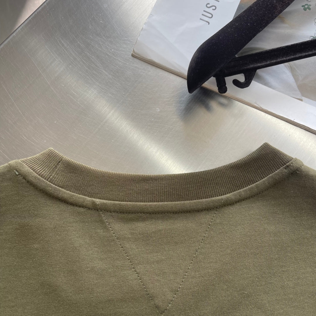 Bottega Veneta Woven Leather Pocket T-Shirt