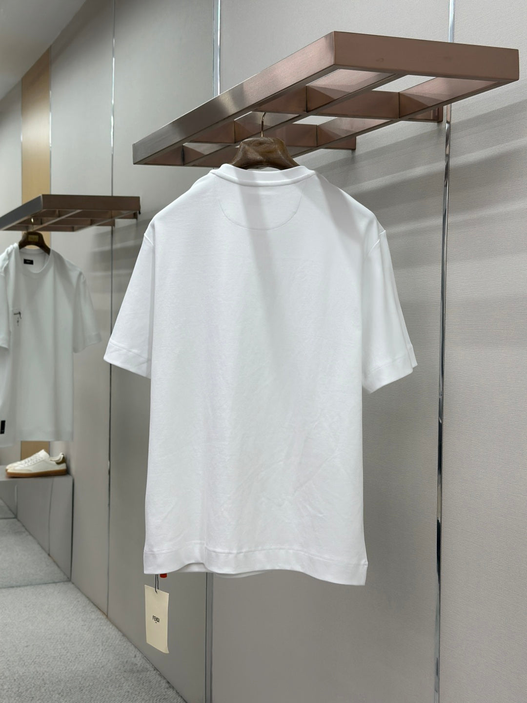 Fendi Roma Logo Zip Pocket T-Shirt