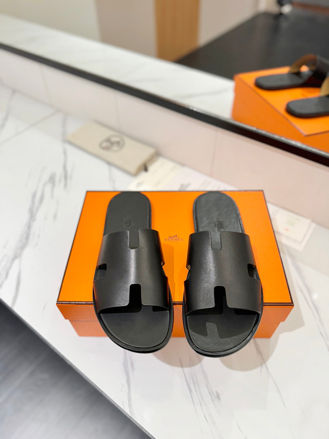 Hermès Classic Leather Slippers