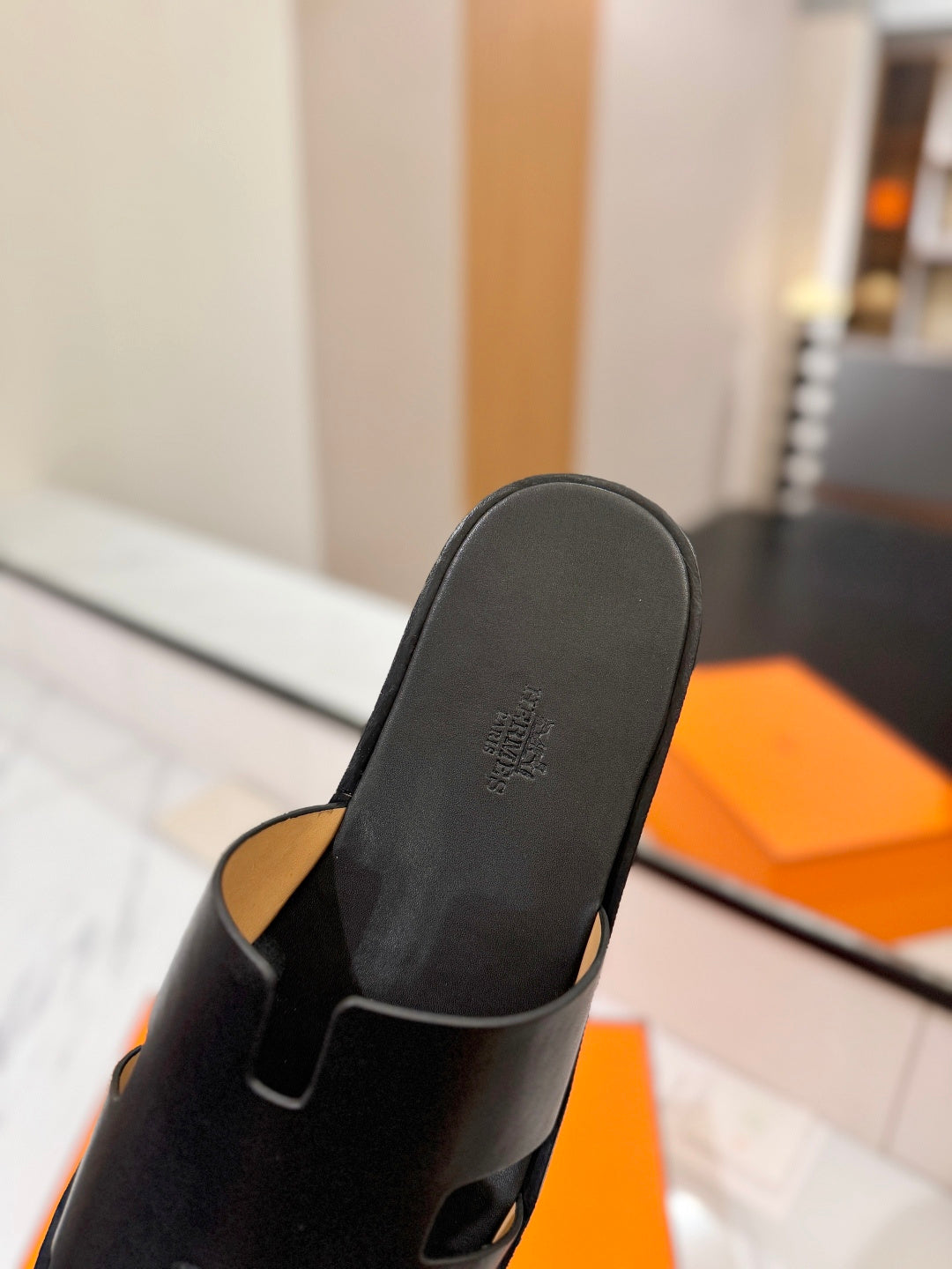 Hermès Classic Leather Slippers