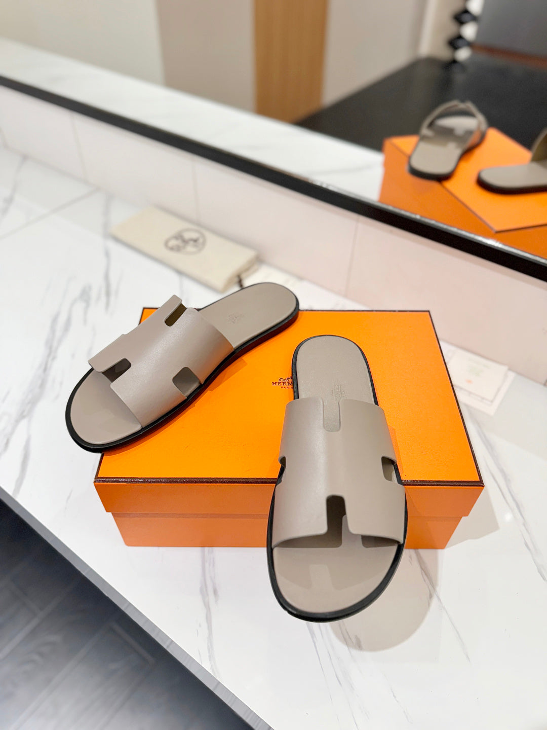 Hermès Classic Leather Slippers