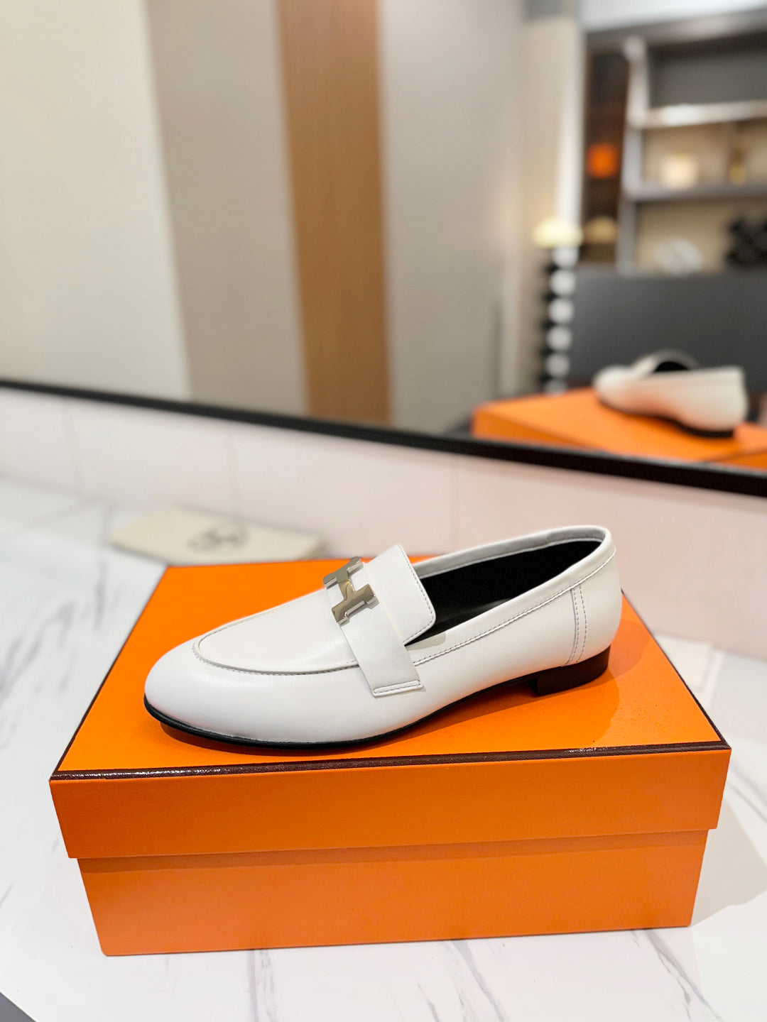 Hermès Classic Women's Leather Loafers