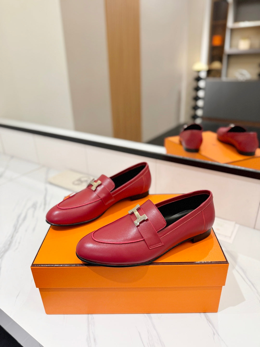 Hermès Classic Women's Leather Loafers