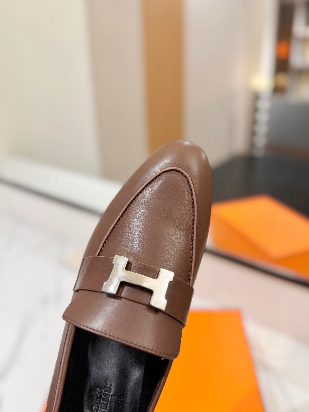 Hermès Classic Women's Leather Loafers